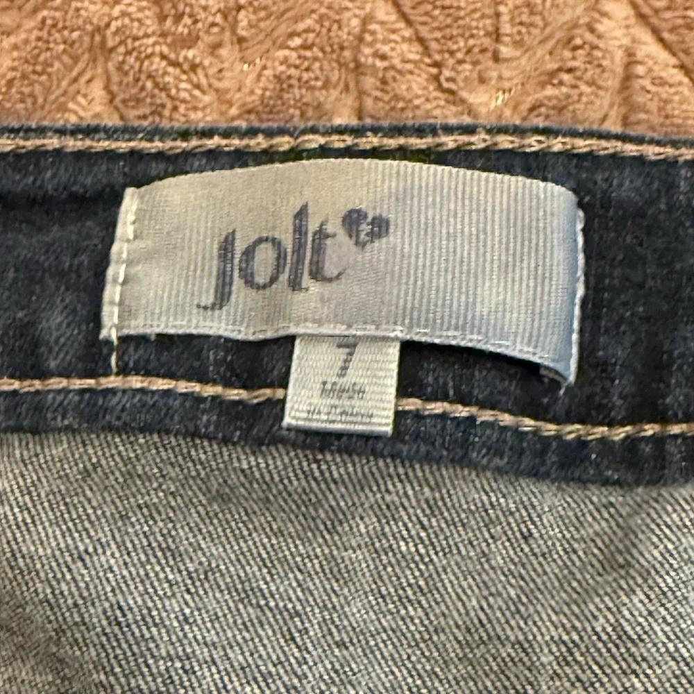 Jolt Womens 7‎ Denim Skirt Button Up Mini Preppy Boho Whimsigoth Grunge Western